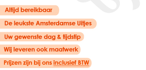 Wij organiseren uw bedrijfsuitje, vrijgezellenfeest, themafeest, familieuitje en veel meer groepsuitjes & activiteiten in Amsterdam!